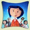 Animation Coraline Pillow Covers Cartoon Sofa Decorative Home Doublesided Printing Short Plush Cute Cushion Cover