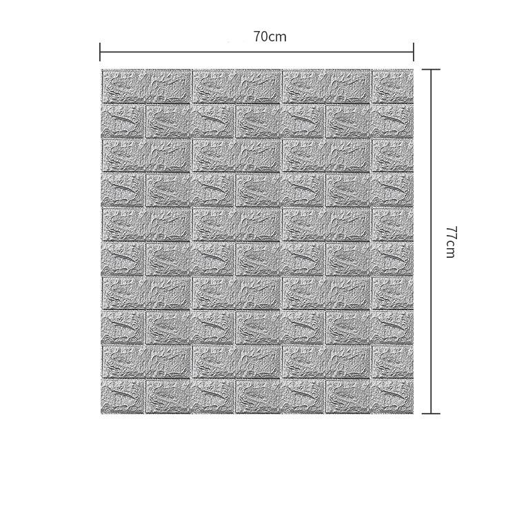 10 шт. 70*77 см 3d пенопластовые наклейки на стену, панели, кирпичные водостойкие клейкие обои для гостиной, спальни, дома, дома, декора для ванной комнаты