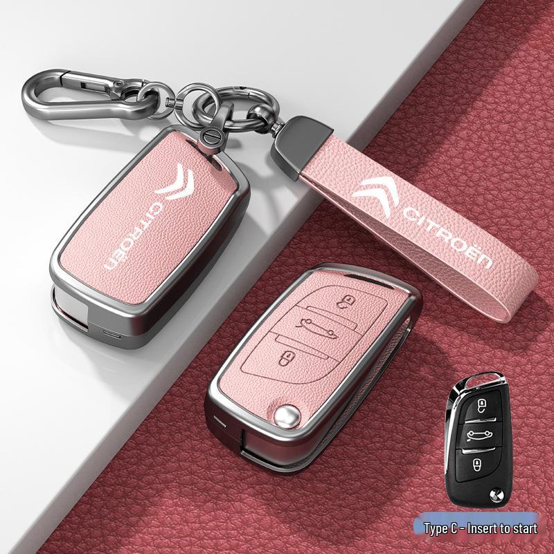 Чехол и пряжка для автомобильного ключа для моделей Citroen C3XR, C4L, Tianyi, C5, C4 Sega, Elysee, C6