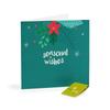 Recycled Christmas Card - Seasonal Wishes