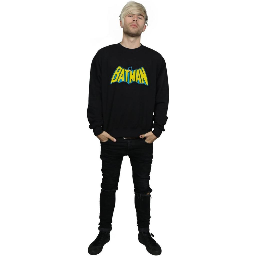 Batman Мужская хлопковая футболка с ретро-логотипом