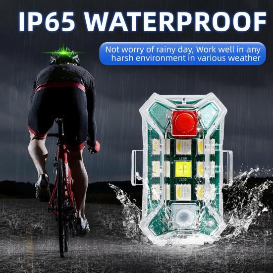 Беспроводные светодиодные стробоскопы с дистанционным управлением, водонепроницаемые, перезаряжаемые, 500 мАч, высокая яркость, вспышка, автомобильные ночные предупреждающие огни для автомобиля, мотоцикла, велосипеда