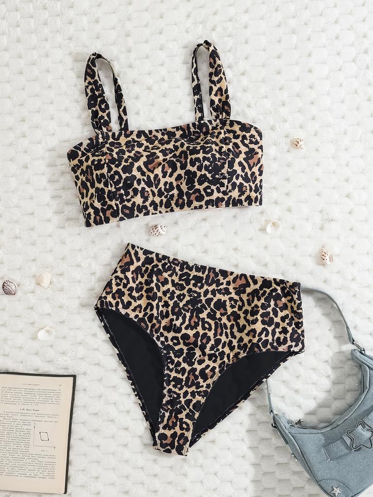 Женский купальник, маленький цветочный сексуальный бикини с открытой спиной и высокой талией, пляжная одежда, купальные костюмы