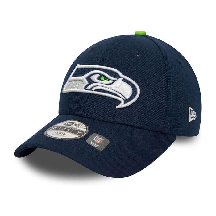 Casquette ajustable Seattle Seahawks Enfant The League Bleu Foncé 9FORTY