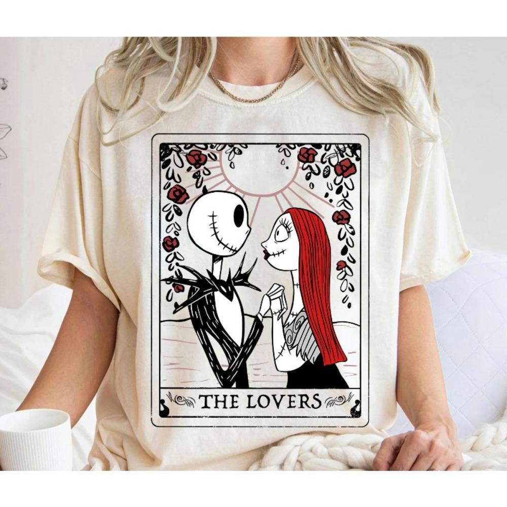 Nightmare before Christmas Couple's Shirt Valentine's Day Couple's Gift T-shirt Travel Shirt