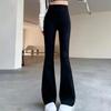 Женские повседневные универсальные брюки Shark Pants Slim Butt Lift с высокой эластичной резинкой, расклешенные брюки с высокой талией, облегающие леггинсы для живота