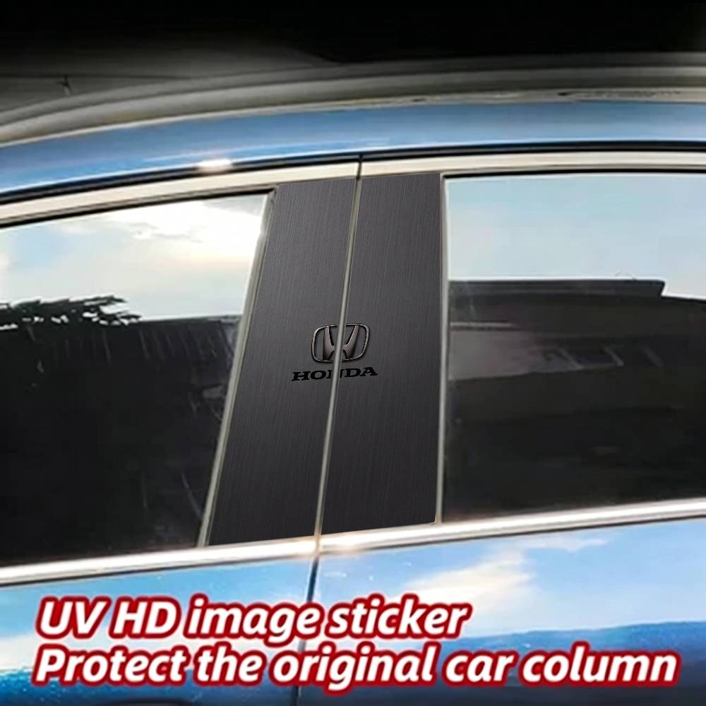 ДЛЯ HONDA Наклейка на Автомобиль Автомобильная Декоративная Накладка на Центральную Стойку B-стойку Защита от Царапин Водонепроницаемая RR Солнцезащитная Виниловая Наклейка Аксессуары