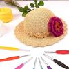 2.0-10mm Multicolor Craft Tools Ergonomic Handle Weave Yarn Knitting Needles Crochet Hook Aluminum