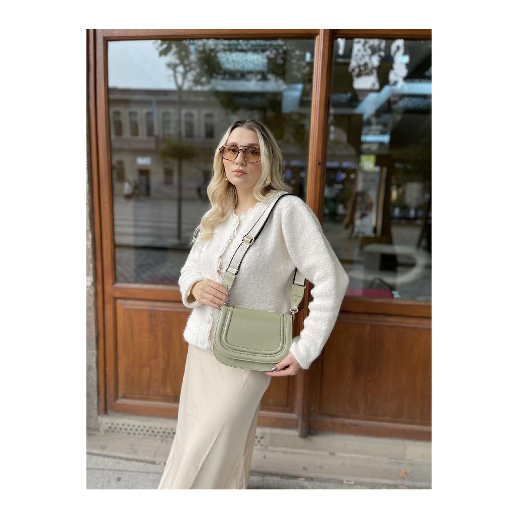 Women's Black Thick Crossbody Bag