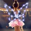 1pcs Fairy Wings, Butterfly Fairy Halloween Costumes Angel Wings, Halloween Costumes Sparkling Angel Wings Dress Up Party Favors