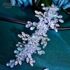 LY-HP0077 Bride Jewelry Bridal Headband Hair Clip Handmade Alloy Crystal Rhinestone Simple Hair Accessory for Dress