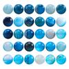 Ocean Blue Banded Stripe Onyx Agate Stone Beads 4-12mm Loose Beads for Jewelry Making Bracelet Accessories DIY