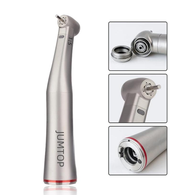 Стоматологическая 1:5 волоконно-оптических светодиодов, угловой наконечник с красным кольцом, керамический подшипник, внутренний 4-сторонний распылитель, кнопочный инструмент для стоматологии
