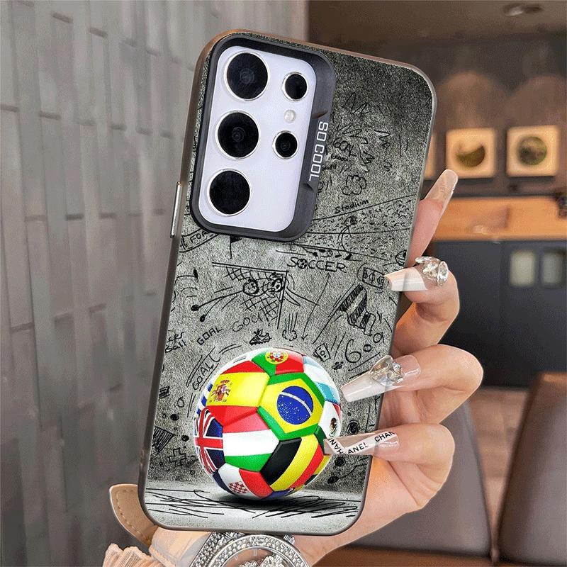 Football Soccer Ball Design Shockproof Phone Case for Samsung A17 A16 A15 A14 A37 A57 A36 A56 A26 A35 A55 A25 A34 A54 A24 A13 A2