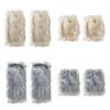 Faux Fur Leg Warmers Women Girls Furry Boot Covers Fuzzy Shoes Cuff Cover Cozy Winter Calf Warmers for Parties Street Wear