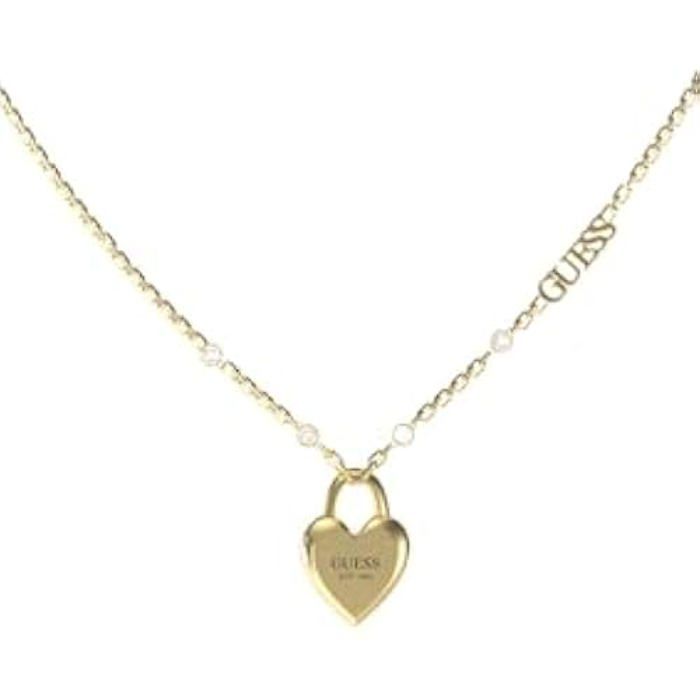 Guess Collier JUBN04210JWYGT-U coeur acier, Pas de gemme