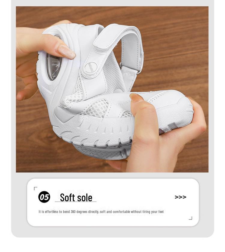 Women's Size 49 Soft Sole Breathable Non-Slip Flat Medical Nurse Shoes - Comfortable, Deodorizing, and Cross-Border Usage