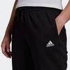 Women's Pants Adidas Knitted Sweatpants Women's Black Moderate Cuffed Pants