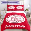 3Pcs Custom Name Ajax Bedding Set Duvet Cover Closure Includes 1Duvet Cover 2Pillowcases Soft And Comfortable For All Seasons