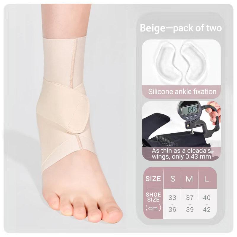 1 шт., ультратонкий высокоэластичный спортивный бандаж на щиколотку для женщин, для занятий спортом на открытом воздухе, для фитнеса и бега, регулируемые нарукавники для лодыжки