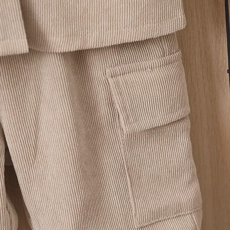 Детский костюм бежевого цвета: Куртка с длинными рукавами и брюки для мальчиков осень/зима