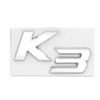 BBDO3 3D Metal Chrome Black K2 K3 K4 K5 KX7 Letters Logo Rear Boot Trunk Emblem Badge Sticker for Kia Car Styling Accessories