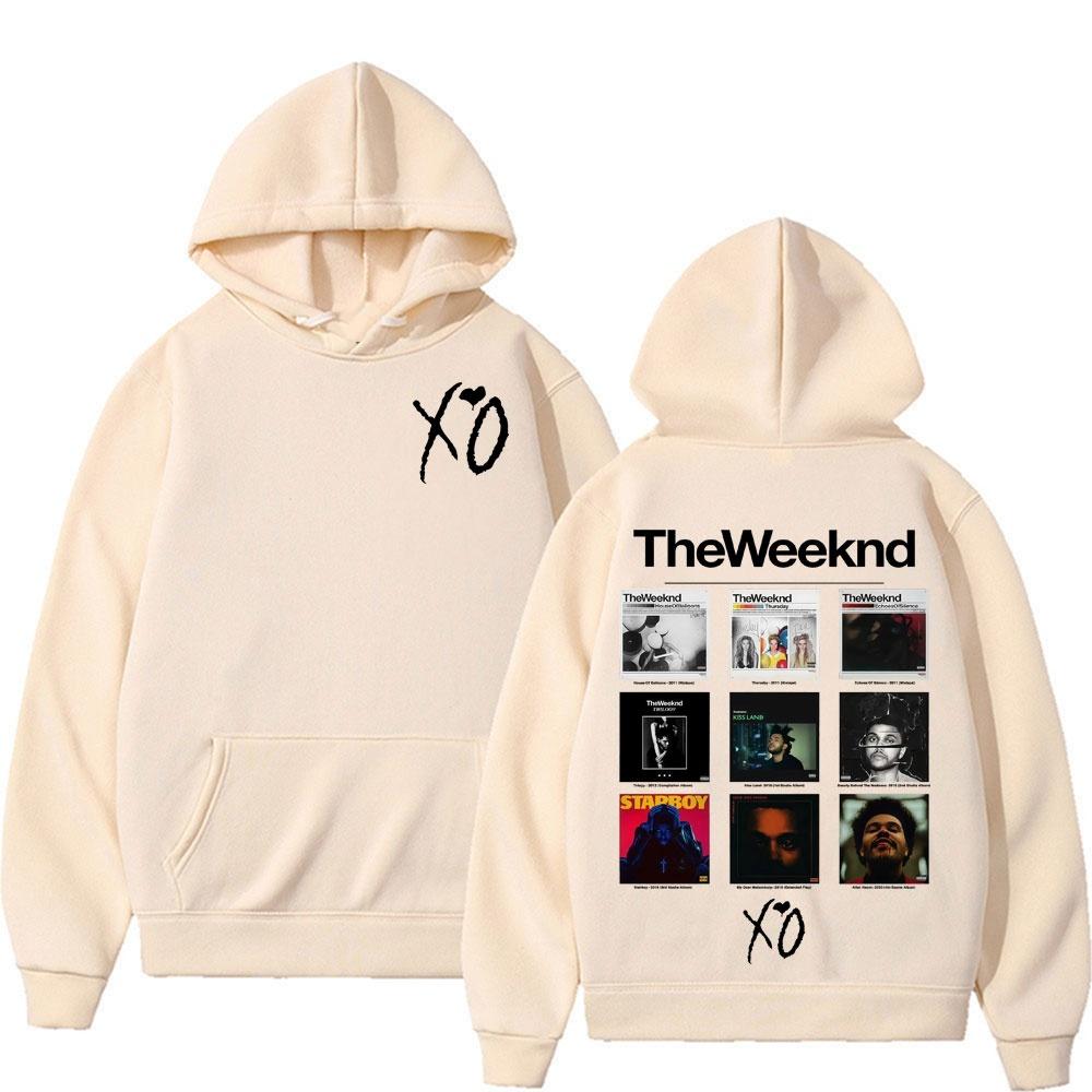 Rapper The Weeknd Album Cover Graphic Hoodie Winter Men's Women's Cotton Fashion Pop Comfort Hoodie