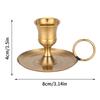Desktop Candlestick Adornment Candle Holder Metal Candle Holder With Handle Centerpiece Dining Table Wedding Festive Decoration