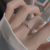Новое 925 стерлингового серебра кольцо-бантик женское Ins Холодный ветер легкое роскошное дизайнерское кольцо
