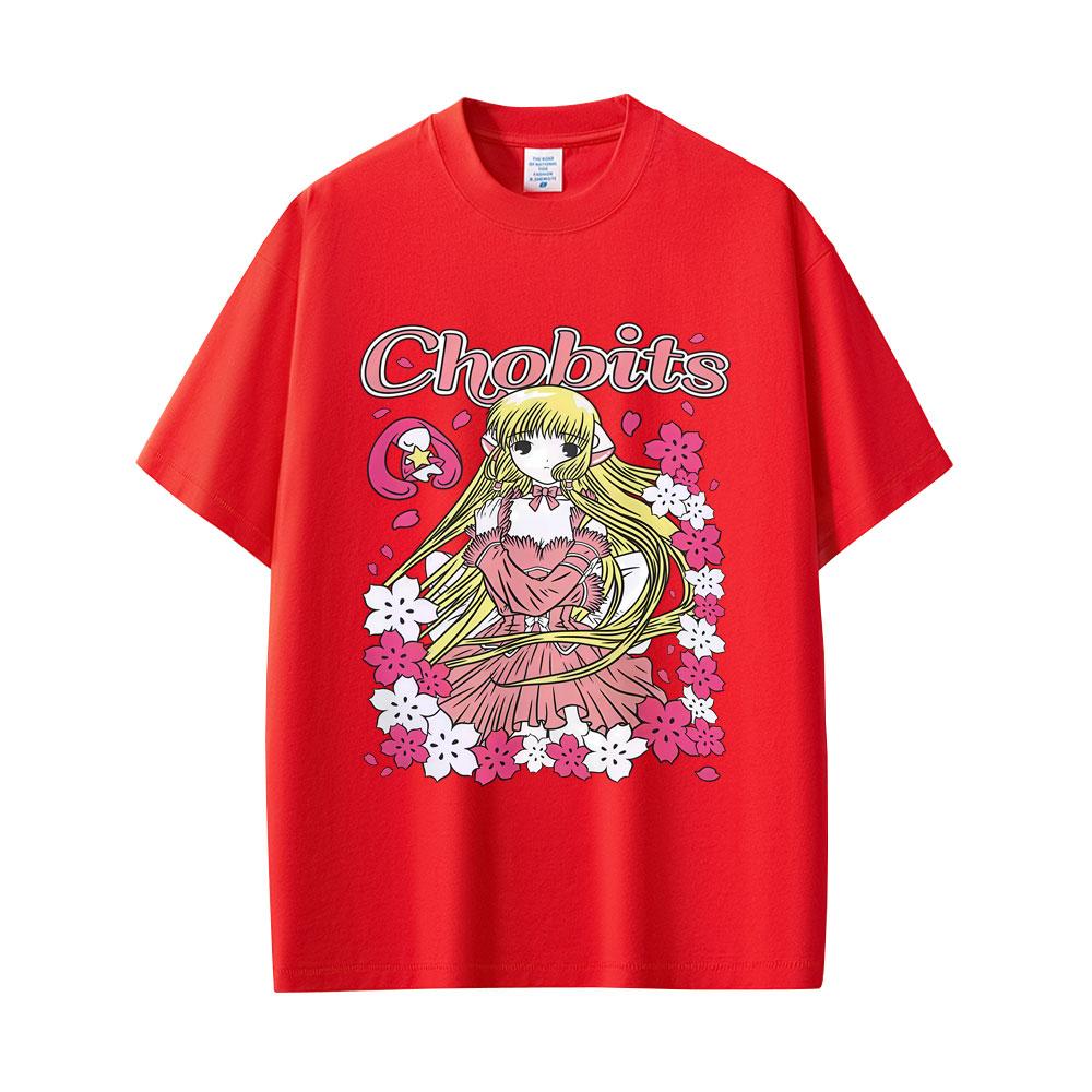Japanese Anime Chobits Chi Graphic T-shirt Unisex Women Casual Cotton Vintage Tee Shirt Unisex Kawaii Cartoon Oversized T Shirts
