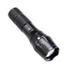 New Multi-functional Zoom Strong Light LED Flashlight Adjustable Brightness Black