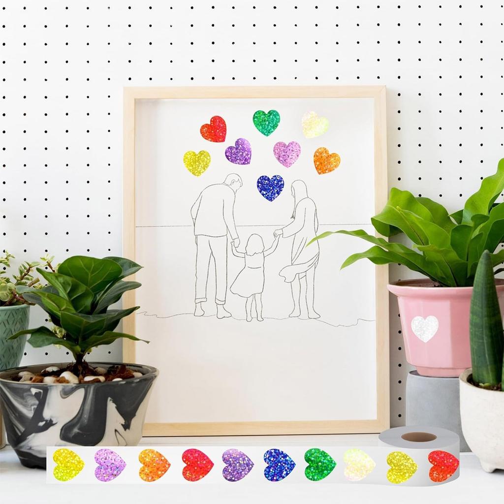 Наклейка на День святого Валентина Подарочная наклейка Наклейки-сердечки Этикетки Самоклеящаяся наклейка Декоративная наклейка для вечеринки Свадьбы