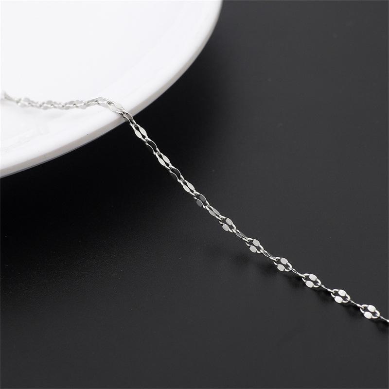 Тонкая цепочка из нержавеющей стали 304 и титановой стали для украшений, брелока, рекламной доски или сумки