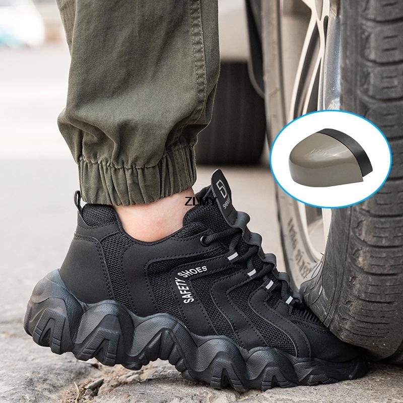 Модные новые женские защитные ботинки со стальным носком, рабочие туфли на платформе, легкие антипрокольные и противоударные защитные ботинки, женские рабочие ботинки