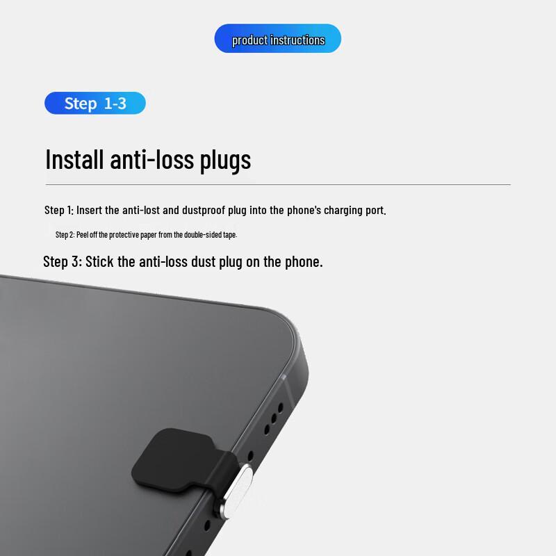 Универсальный набор пылезащитных заглушек для порта Type-C и защитных наклеек на динамик для телефона
