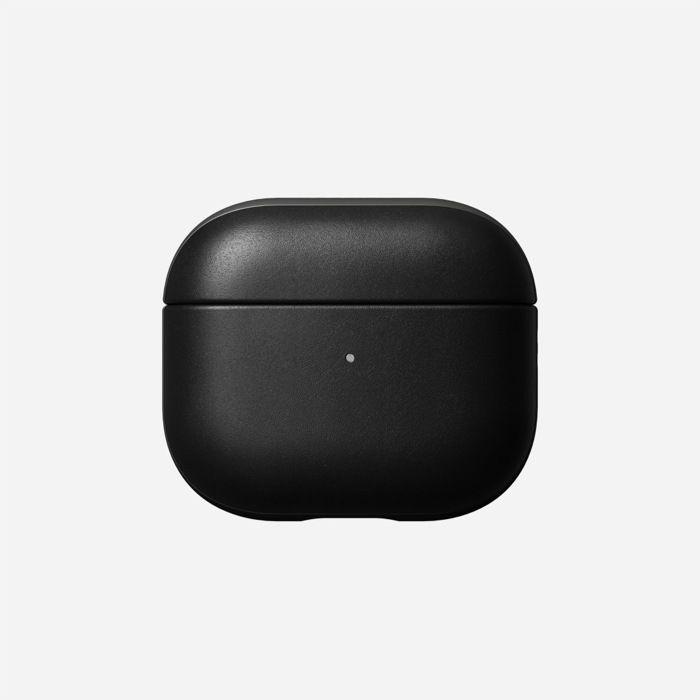 Coque AirPods 3 - Nomad - Cuir véritable - Noir - Étui moderne - Design classique