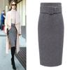 2025 Autumn and Winter New Woolen Skirt Short Skirt Large Size Thickened Medium and Long Skirt Hip Wrap