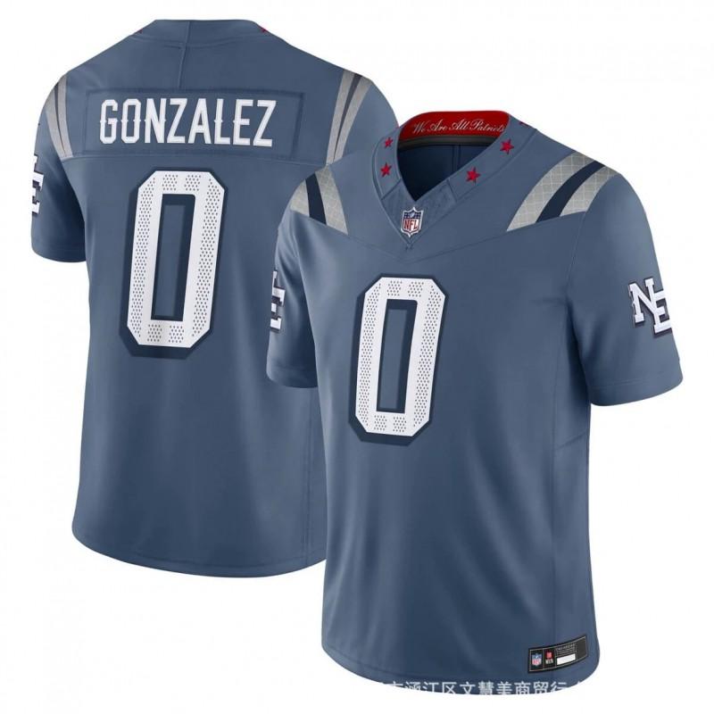 New England Patriots Embroidered Football Jersey Men NFL Team Apparel Fan Wear