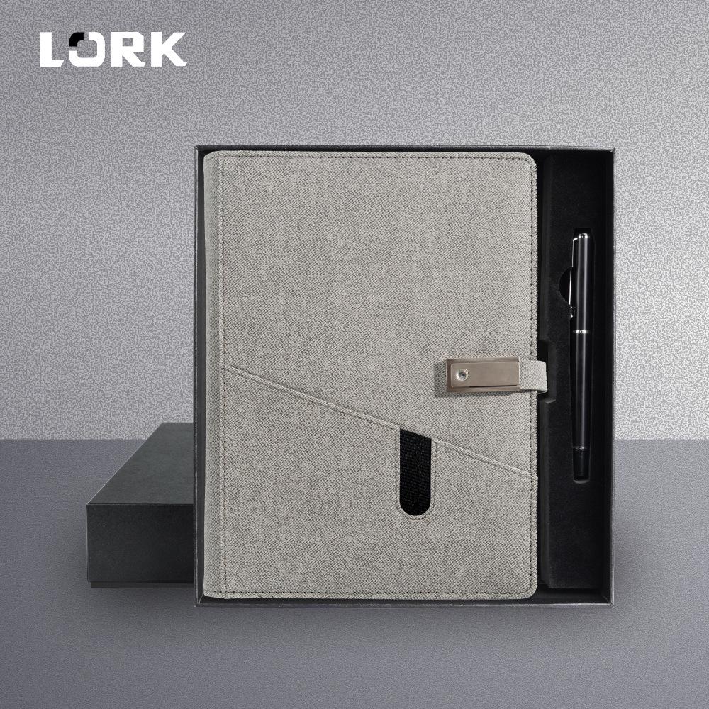 Fabric Loose-Leaf Storage Notebook Gift Set - Business Diary & Custom Corporate Souvenir