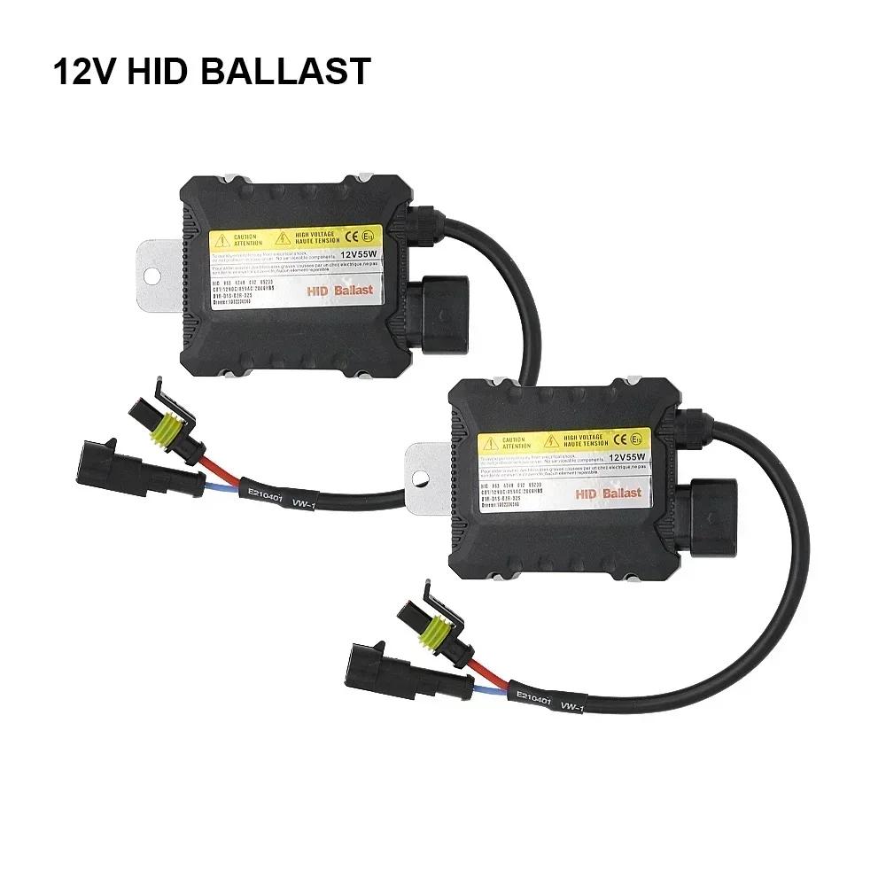 Комплект балласта H7 DC 55W, лампа головного света HID Xenon 12V H1 H3 H11 880 9005 9006 H4, комплект Hid 4300k 6000k 8000k, замена галогенной лампы