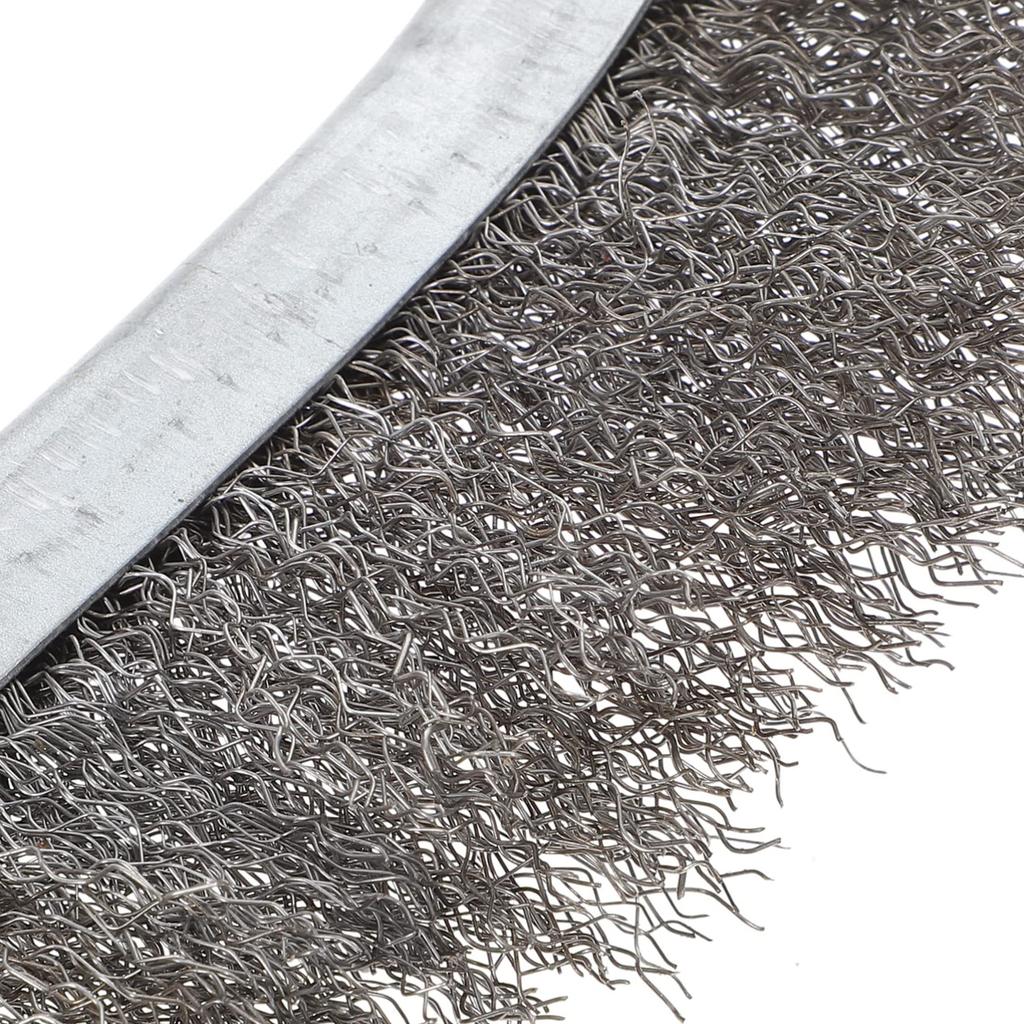 Нескользящая ручка Щетка из нержавеющей стали для удаления ржавчины с металла, очистки, зачистки