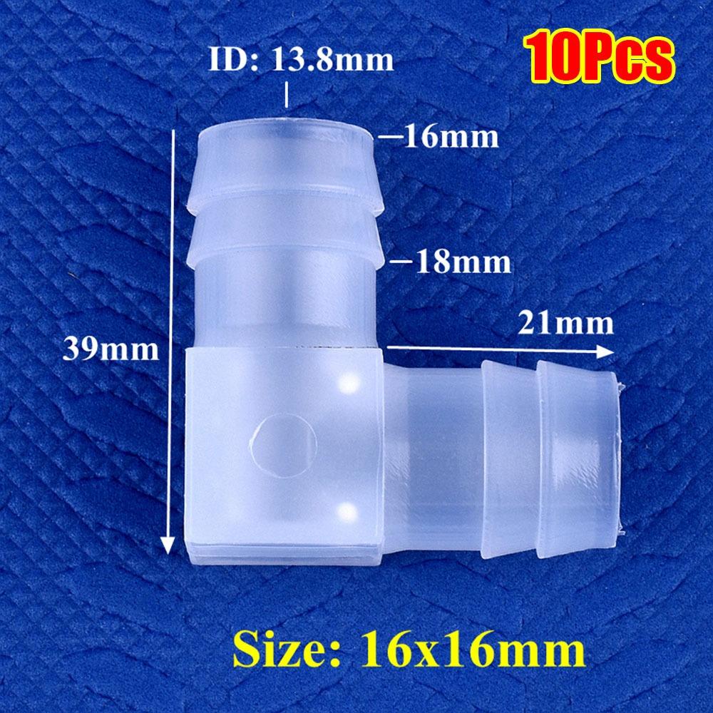 10 шт. 90-градусные угловые соединители PP Пластиковые пагоды шланговое соединение для полива сада