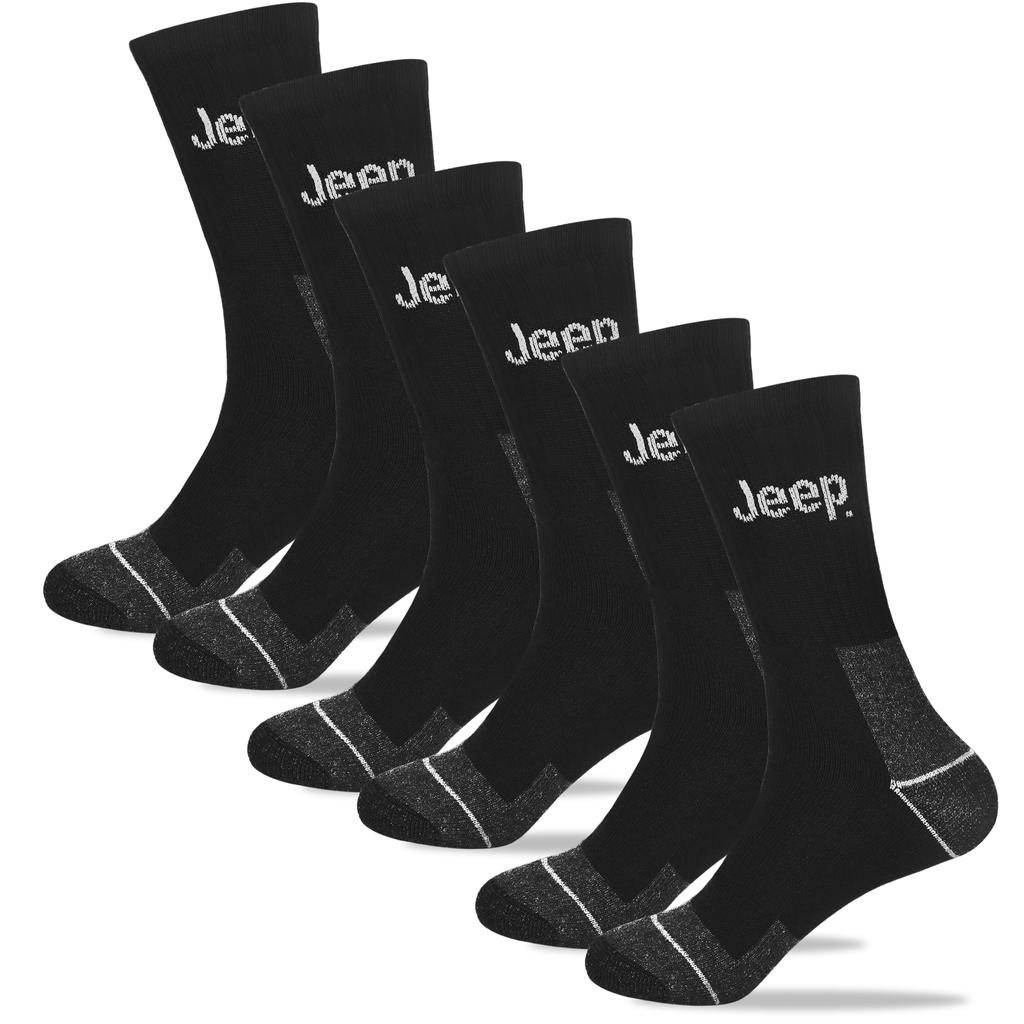 Jeep Men's Work Socks Cotton 6 Pairs