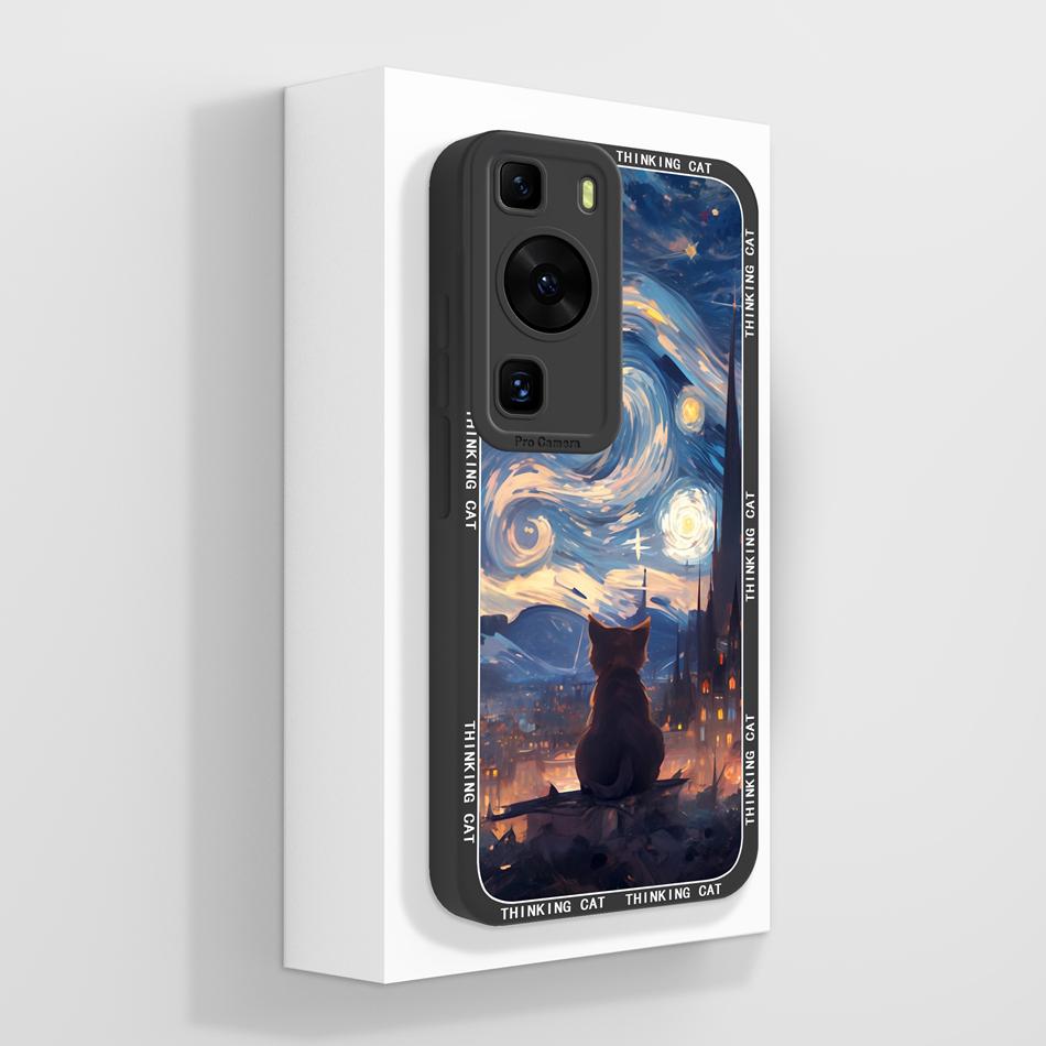 For Huawei P60 Pro Art Case Butterfly Rose Soft Liquid Silicone Cover For Huawei P 60 Art P60Pro Anti Drop Protective Bumper