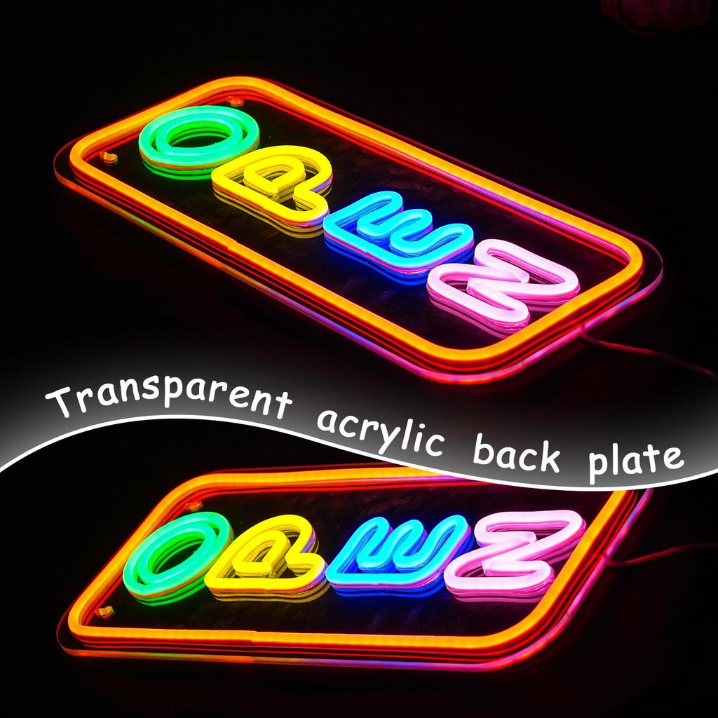 Алккигн неоновый открытый тип коммерческий открытый тип х открытый тип Светодиодная подсветка открытый тип Светодиодный логотип для логотипа, логотип для окна/стены, 17" 7.4" логотип, коммерческий,