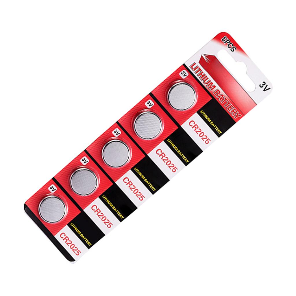 Набор из 10 шт/5 шт CR2025 плоские батарейки CR2025 3V литиевые таблеточные батарейки для часов калькуляторов портативной электроники