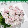 12Pcs Artificial Rose Flowers Realistic Looking Vibrant Color Non-Fading Faux Roses Bouquet Wedding Decorations