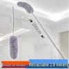 Retractable Chicken Feather Duster with Bendable Long Handle for Car and Home Cleaning
