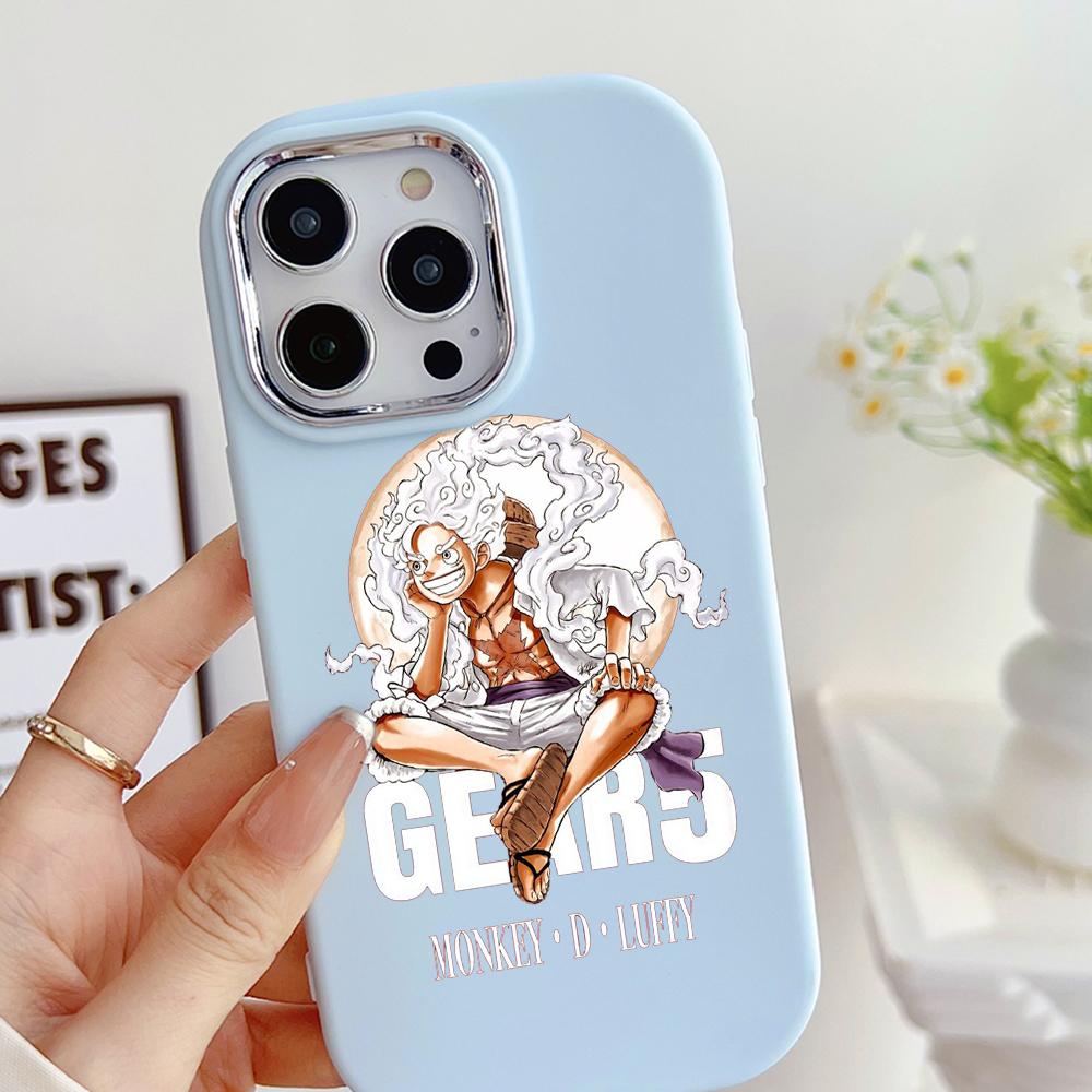 LZ28 One Piece Luffy Gear 5 Soft Phone Case for Samsung S24 Ultra S23 Plus S21 FE A16 A54 A34 A05s Infinix Hot 40 30i Lens Protection Shockproof Cover