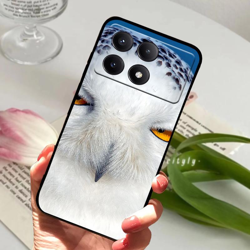 Чехол для POCO X6 Pro 5G Чехол POCOX6 Ударопрочный Мягкий ТПУ Силиконовый Чехол для Телефона Для Xiaomi POCO X6 Pro 5G Capa Мультяшный Матовый Бампер